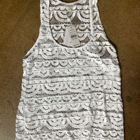 FINAL PRICE NWT Pilyq Lace Tank Swim Cover Various Water Lily - Picture 2 of 5